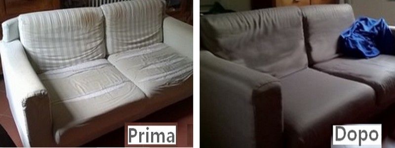Realizzazione di nuovo rivestimento divano con tessuto Boli