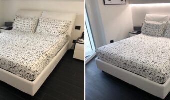 Rivestimento letto imbottito microfibra Astra. Rif. Martina G.